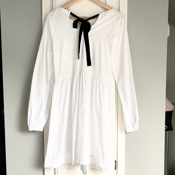 Pleione || Tie Back Poplin Tunic Dress - Picture 11 of 11